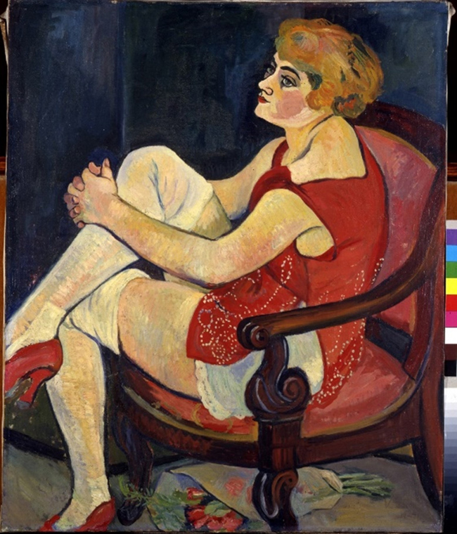 Suzanne Valadon, Young Woman in White Stockings