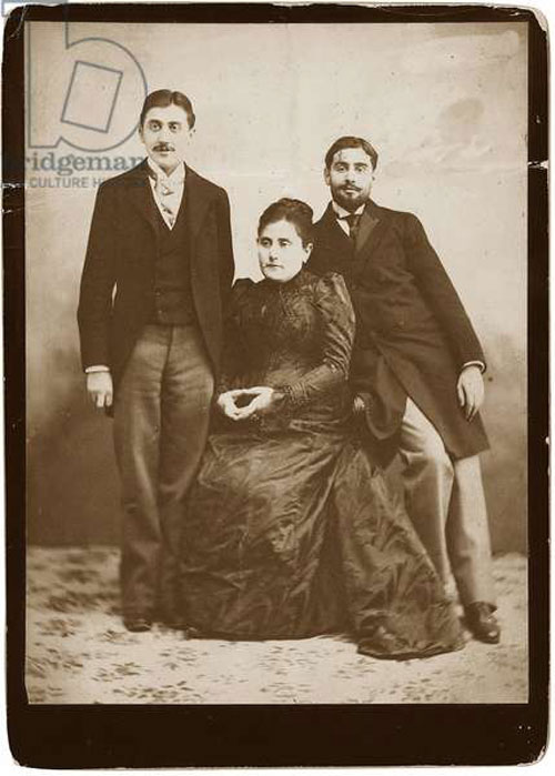 Jeanne Weil Proust with her sons Marcel and Robert