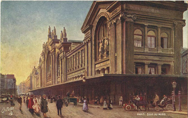 Paris, Gare du Nord Postcard