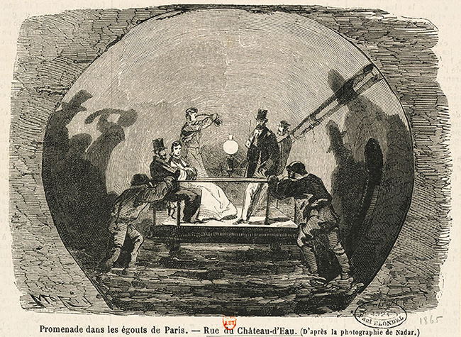 Illustration of the Paris sewer
