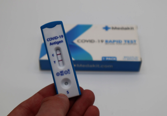 A positive Covid-19 test