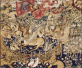 Tapestry of the winged deers from the Musée départemental des Antiquités de Rouen