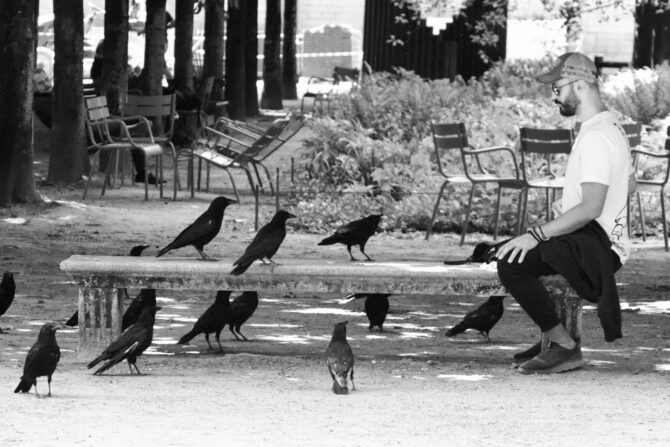Sitting Around in Paris