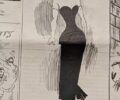 Albert Robida, “Madame*** in Le Salon Comique,” from La Caricature, May 17, 1884, detail, Private Collection