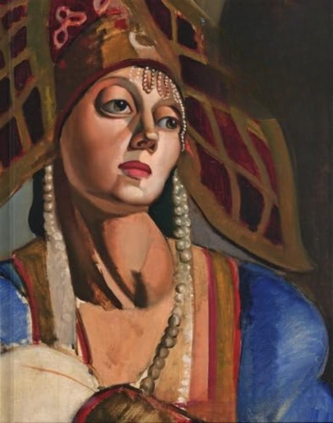 Tamara de Lempika, Russian Dancer, 1924-1925, oil on canvas. Marek Roefler Collection / Villa La Fleur © Villa La Fleur. Photo: Marcin Koniak © Adagp, Paris, 2025.