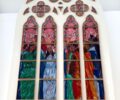 The new stained-glass design for the Chapel of Saint Geneviève. © Meredith Mullins.
