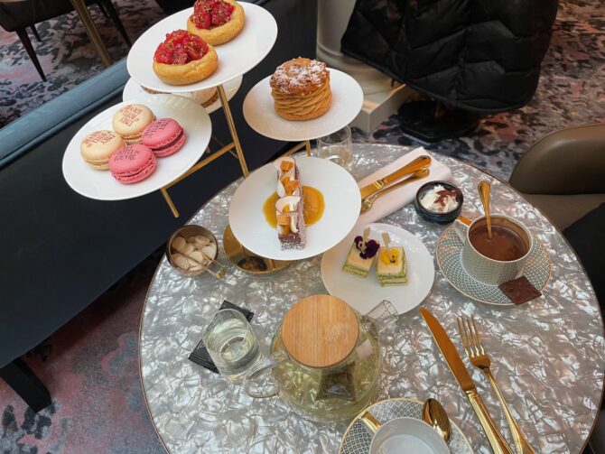 Afternoon tea at the Hotel du Louvre