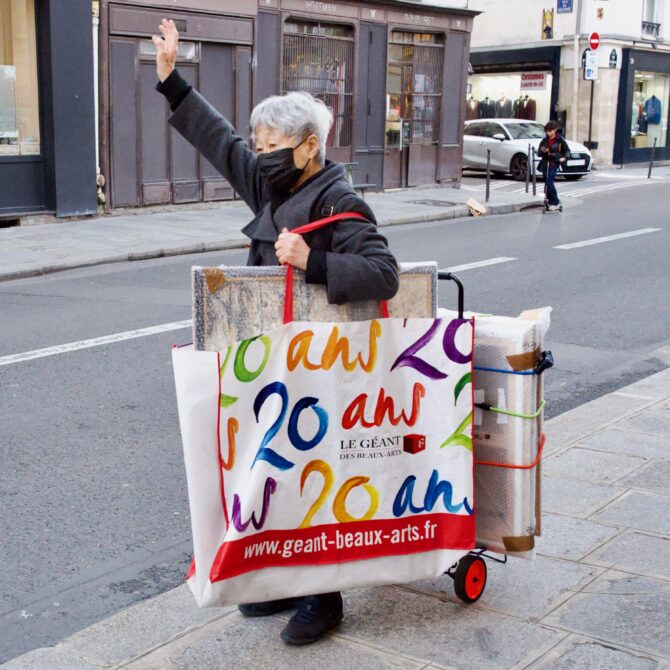 Chromatics of the Sidewalk: A Study in Parisian Color