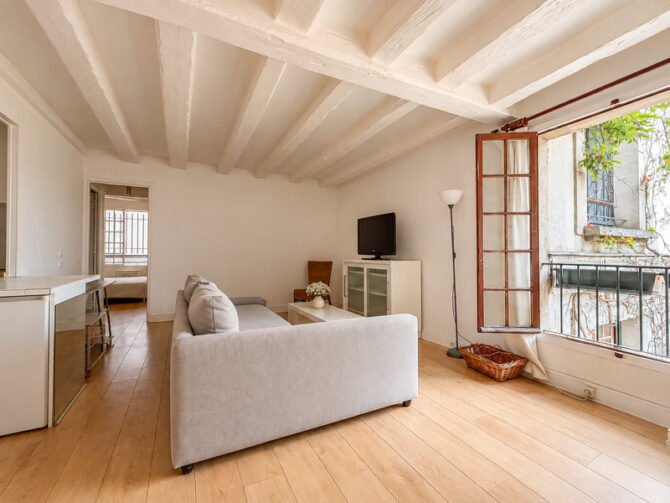 For Sale: One Bedroom Apartment Overlooking a Peaceful Courtyard in Paris’s 5th Arrondissement