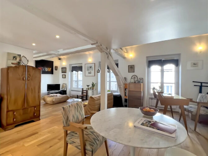For Sale: Top-Floor Duplex Near the Arc de Triomphe