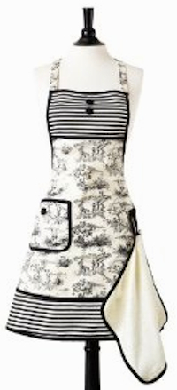 Jessie Steele French Toile apron & towel set