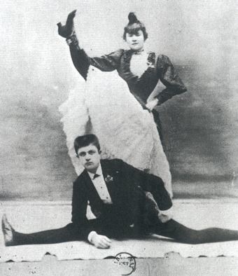 La Gouloue & Valentin, Moulin Rouge dancers. Public domaine photo.