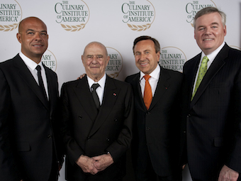 Paul Bocuse & Daniel Boulud center; photo credit: CIA & Anne Rettig