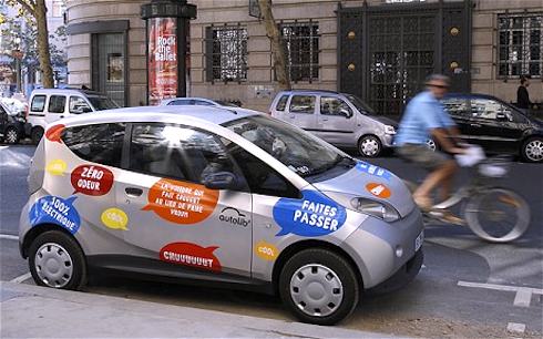 Reuters photo of Autolib' car in Paris.