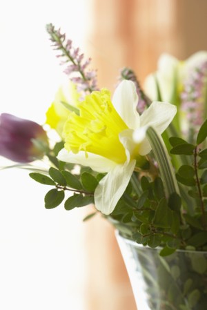 bouquet of flowers in vase