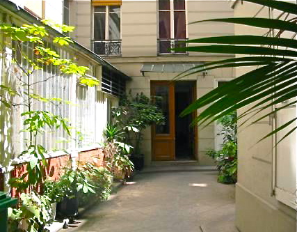 Batignolles courtyard by Kathy Burke