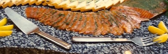 Salmon plate.