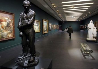 Empty new gallery at Musee d'Orsay on Oct. 12. Photo: France 24