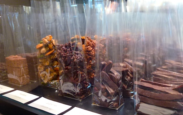 Bagged chocolates at Jacques Genin chocolate boutique. Photo by Jacqui Guglielmino