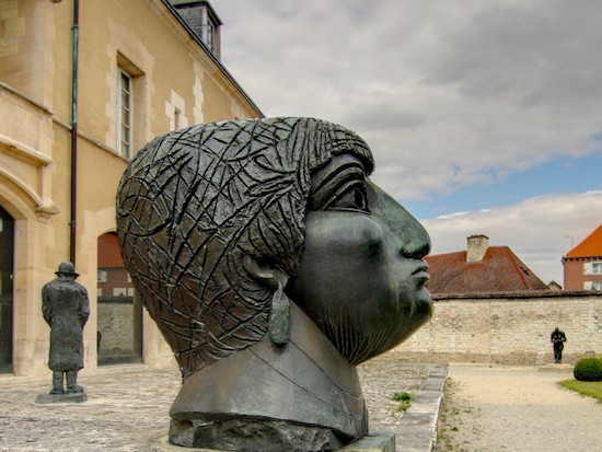 Troyes Modern Art Museum courtyard. 