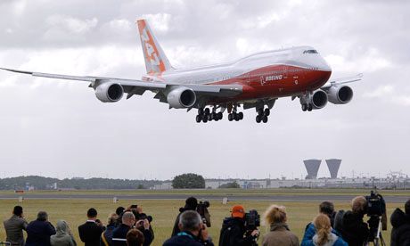 Boeing-747-8 arrives at Paris Air Show ©Pascal Rossignol-Reuters