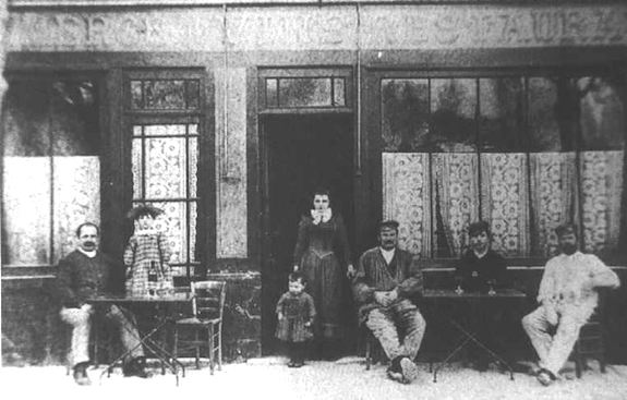 Auberge Ravoux, circa 1890. Public domaine.