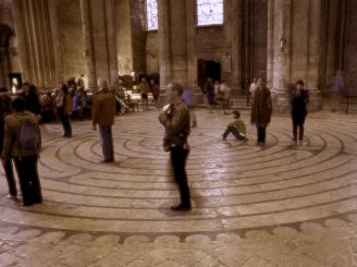 Slowly, silently walking the Chartres labrynth.