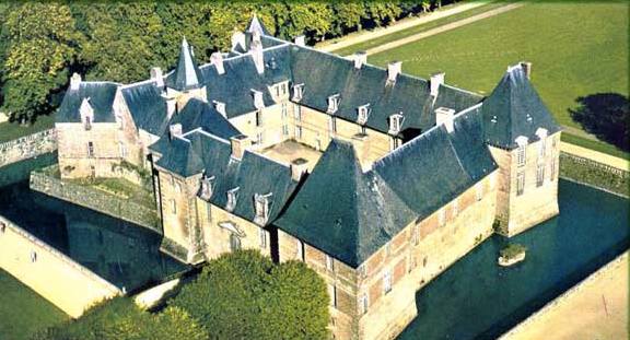 "Sleeping Beauty" castle, Château de Carrouges. Publicity photo.