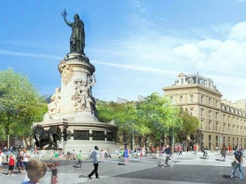 Plans for Place de la Republique. ©Trévelo & Viger-Kohler architectes