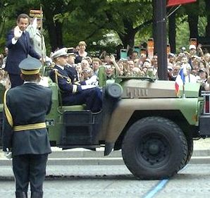 President Sarkozy at 2007 military parade.  Photo credit: ©kasia_jot