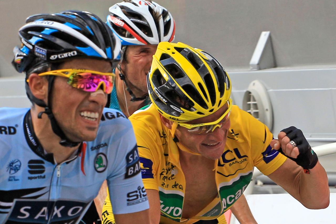 Thomas Voeckler wins Stage 14  Photo: AP-Peter Dejong