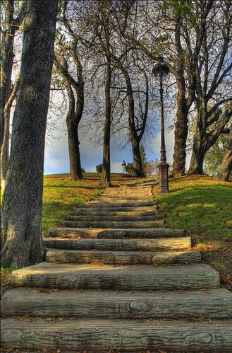 Buttes Chaumont stairs. Photo: ©nanand81