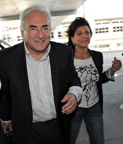 DSK & Anne Sinclair at NY's JFK airport on Sept. 3, 2011. Photo: ©NY Times