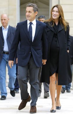 President Sarkozy and Carla Bruni. Photo: International Business Times