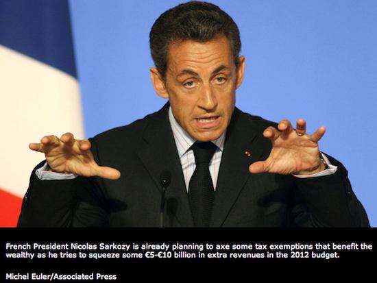 President Nicolas Sarkozy. Photo credit: Michel Euler/AP