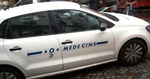 SOS Medecins vehicle.