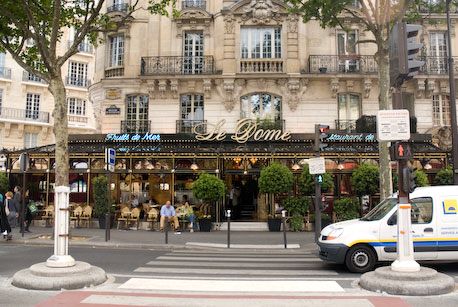 Le Dome, famous Montparnasse restaurant.