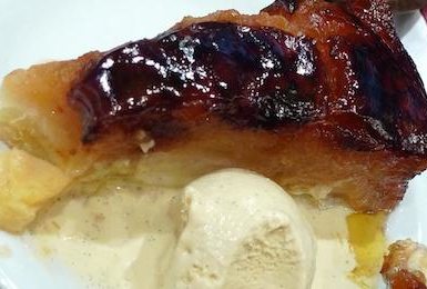 Berthillon tarte tartin & Berthillon vanilla ice cream