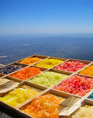 candy stand at Mt. Ventoux summit