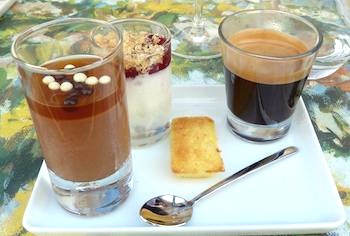 Cafe gourmand at La Table d'Eugene. Photo: Marie Z. Johnston