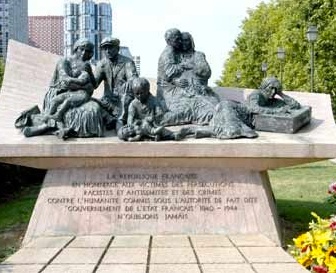 Place des martyrs Juifs du Velodrome d'Hiver monument