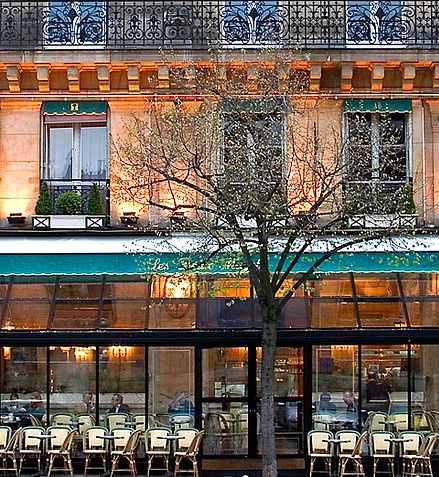 Cafe Deux Magots in February. Photo by Rita Crane Photography