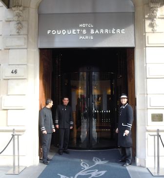 Hôtel Fouquet's Barrière doormen. Photo: M. Kemp