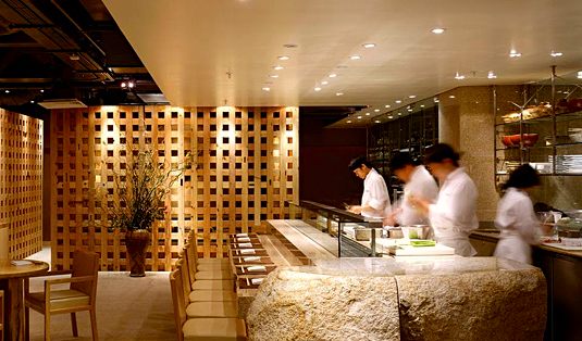 Sushi bar at Zuma Restaurant. Publicity photo.