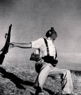 The Falling Soldier by Robert Capa