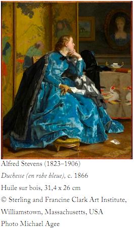 Alfred Stevens, Duchesse (en robe bleue). ©Sterling & Francine Clark Art Institute