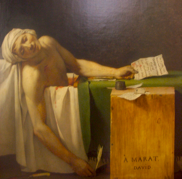 The Death of Marat by Jacques-Louis David. Photo courtesy of bixentro 