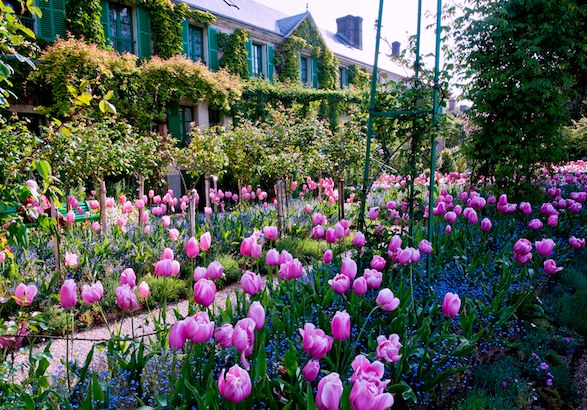 Monet's residence at Giverny in spring.