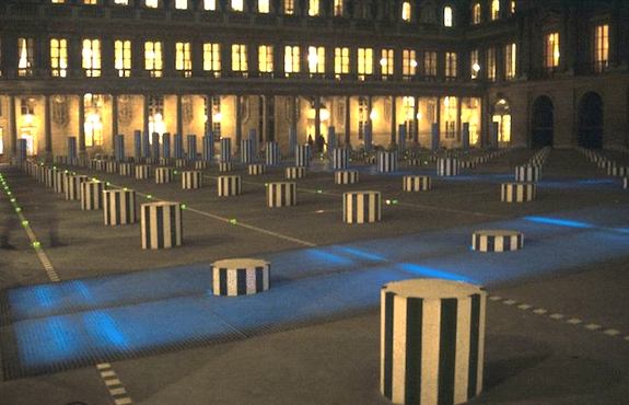 Daniel Buren art installation at Palais-Royal. Photo: ibiblio