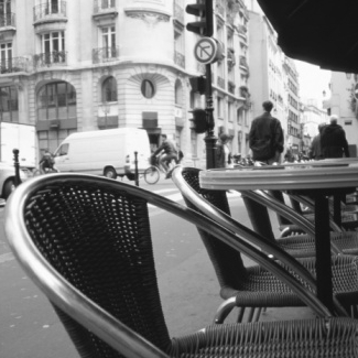 Paris street cafe